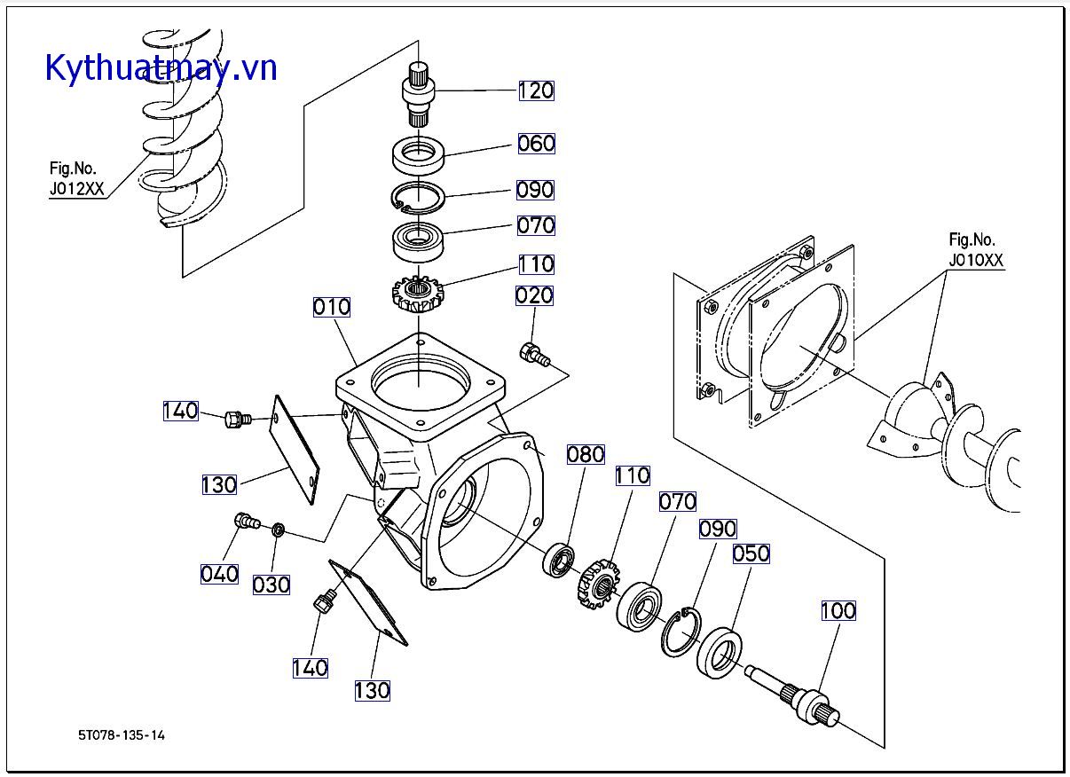 Hộp số hình côn thứ 1